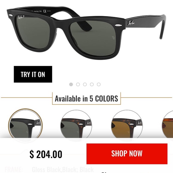 Authentic ray ban sunglasses
